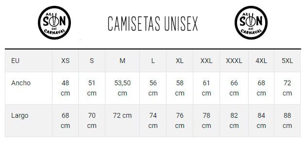 Medidas camisetas kbastinazo