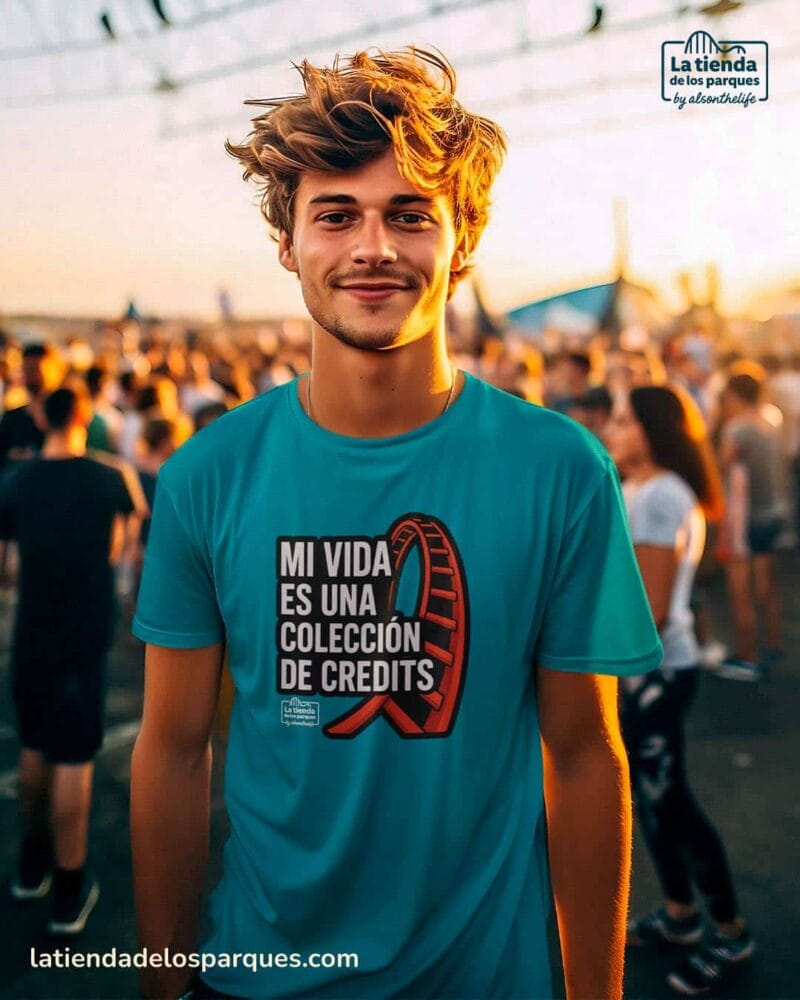 camiseta mi vida es una coleccion de credits oceano