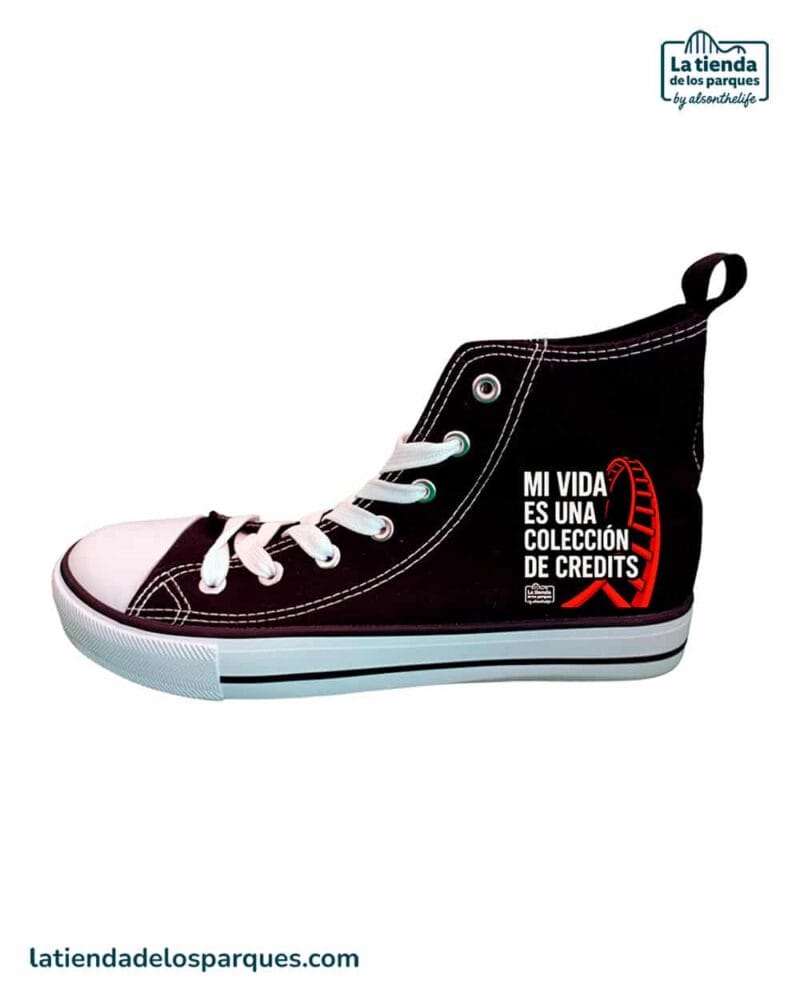 zapatillas mi vida es una colección de credits negra