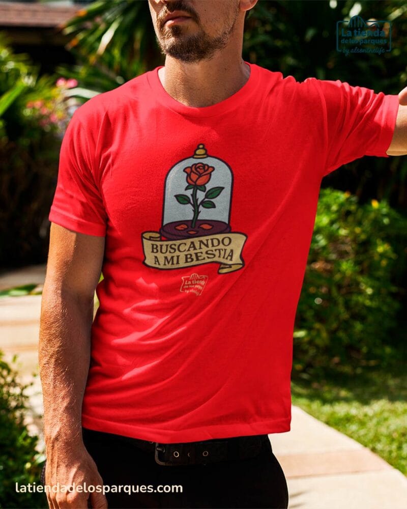 Camiseta Buscando a mi bestia roja