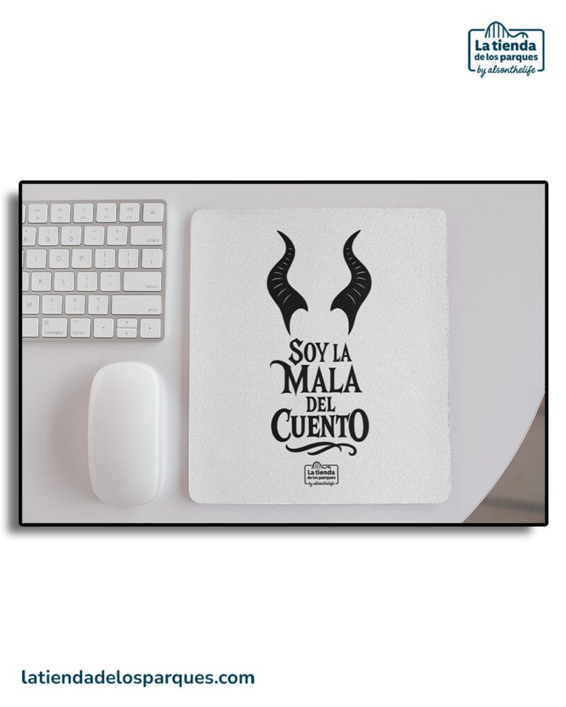 alfombrilla de raton soy la mala del cuento blanco