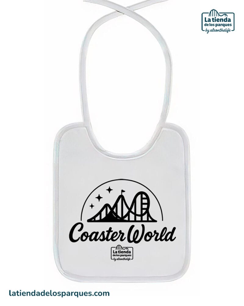 babero coaster world blanco