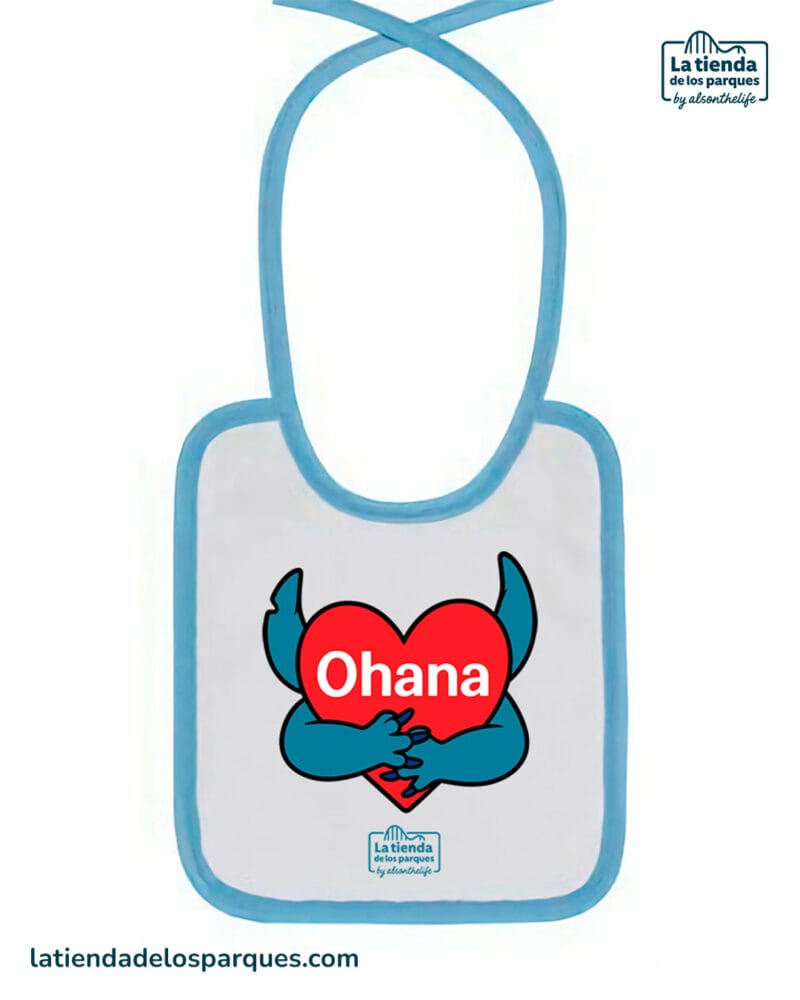 babero ohana celeste