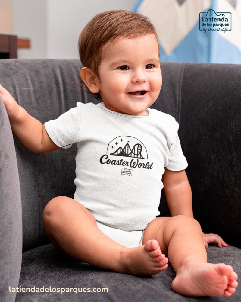 body bebe coaster world manga corta blanco