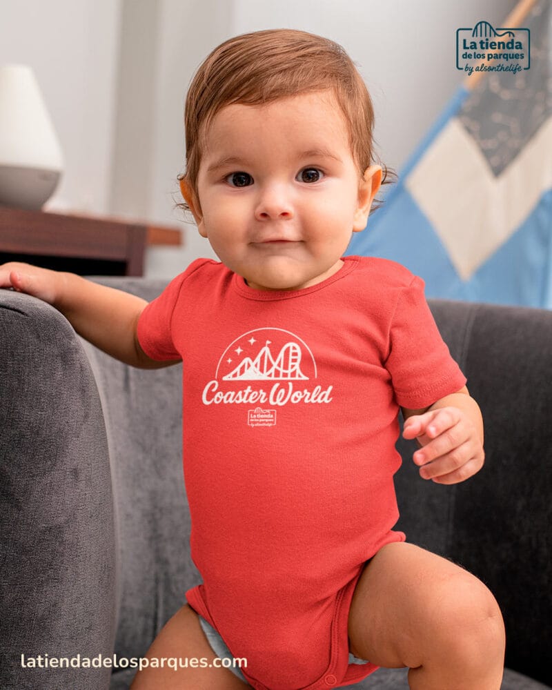 body bebe coaster world manga corta rojo