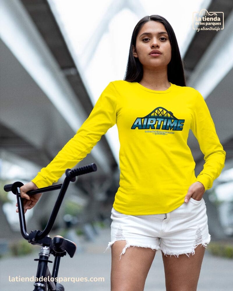 camiseta airtime manga larga amarillo