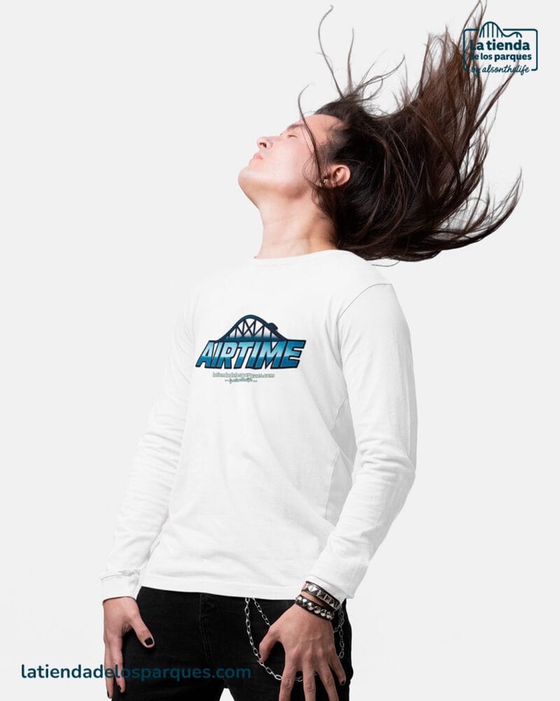 camiseta airtime manga larga blanco