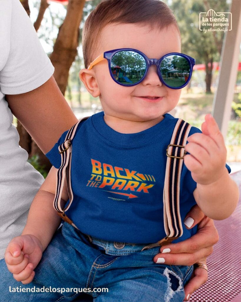 camiseta bebe back to the park azul royal