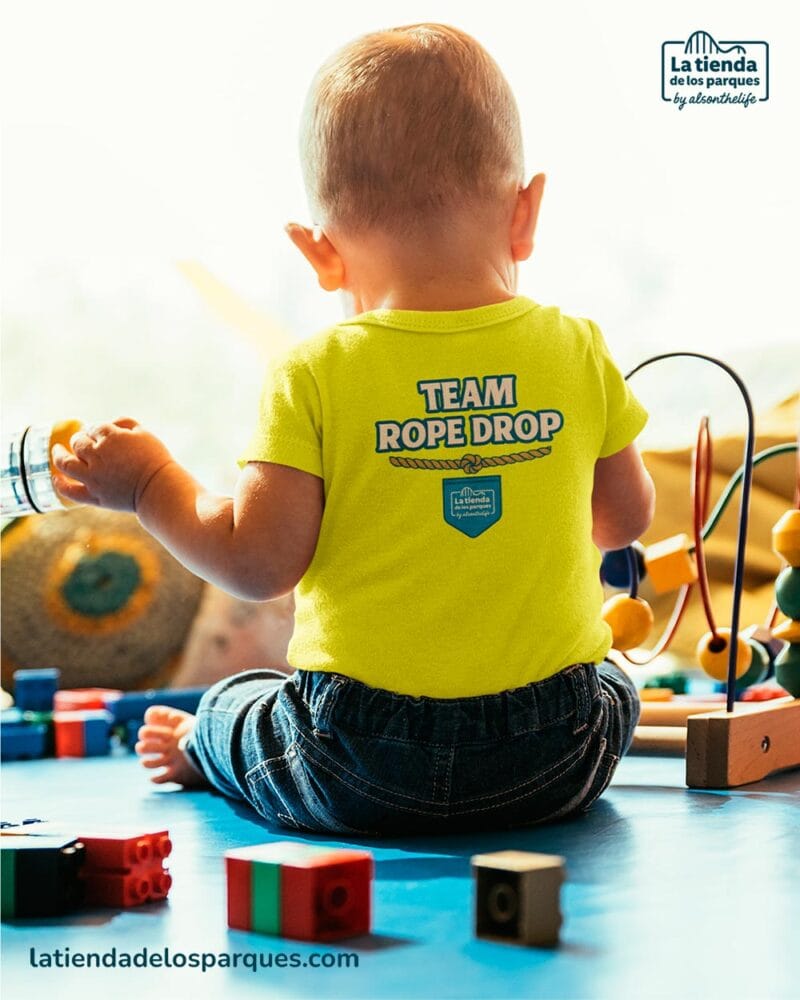 camiseta bebe team rope drop amarilla