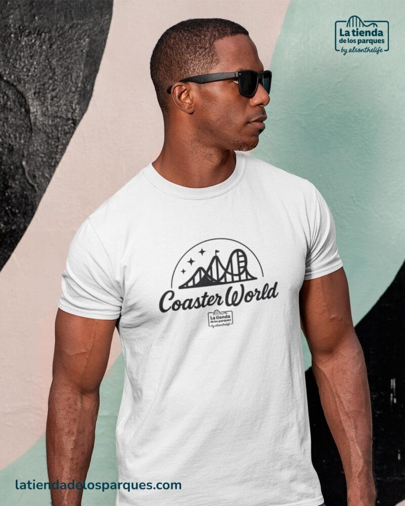 camiseta coaster world blanca
