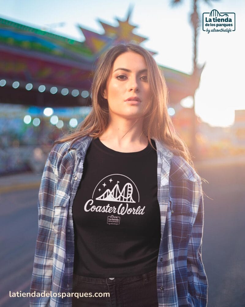camiseta coaster world negra