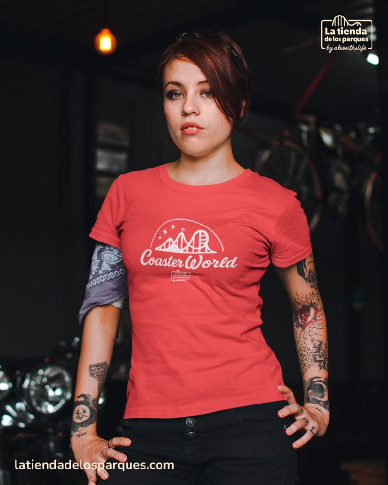 camiseta coaster world roja