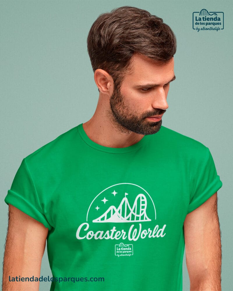 camiseta coaster world verde kelly
