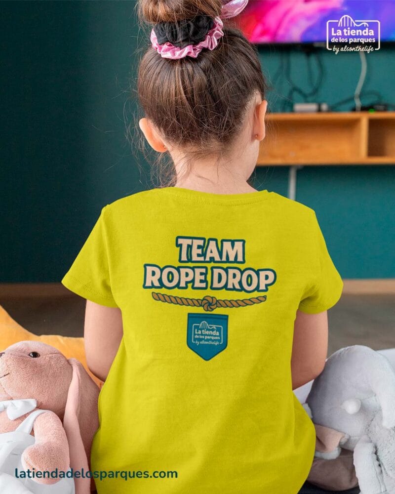 camiseta de niño team rope drop amarilla
