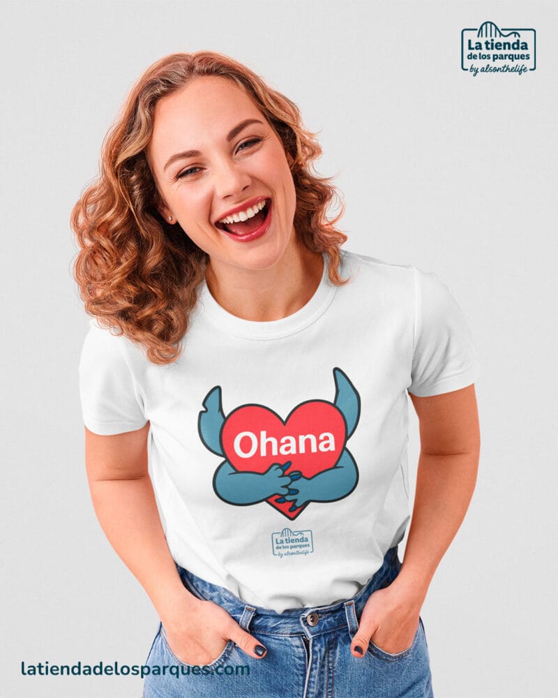 camiseta ohana blanco