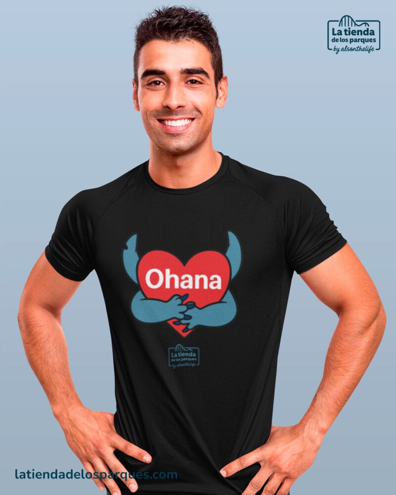 camiseta ohana negra