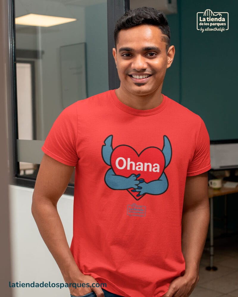 camiseta ohana rojo