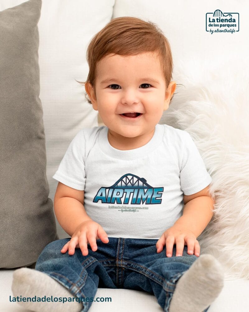 camiseta para bebe airtime blanca