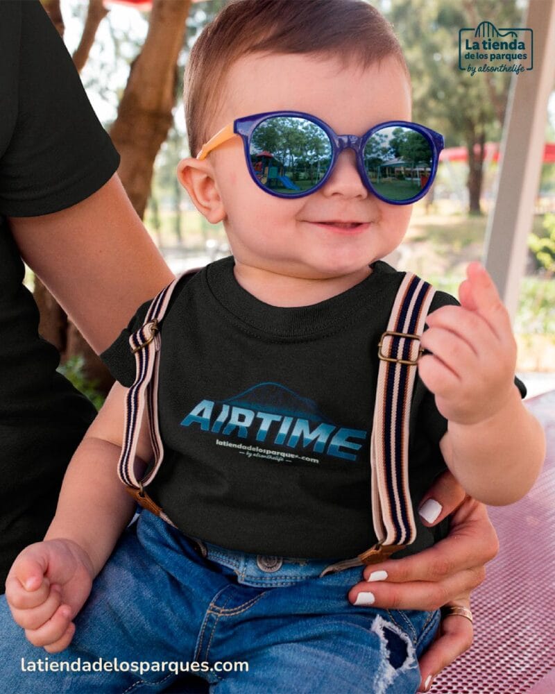 camiseta para bebe airtime negra