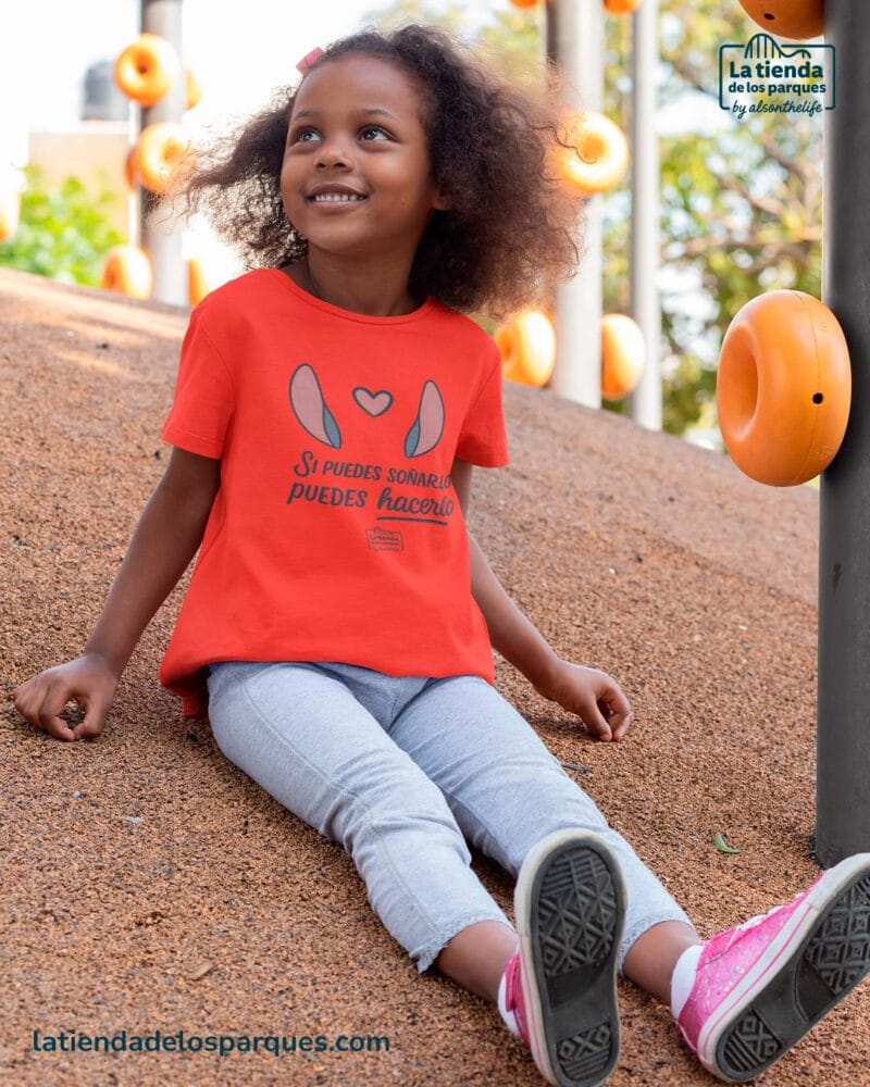 camiseta para niño Si puedes soñarlo puedes hacerlo rojo