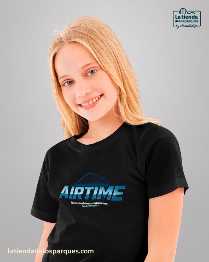 camiseta para niño airtime negra