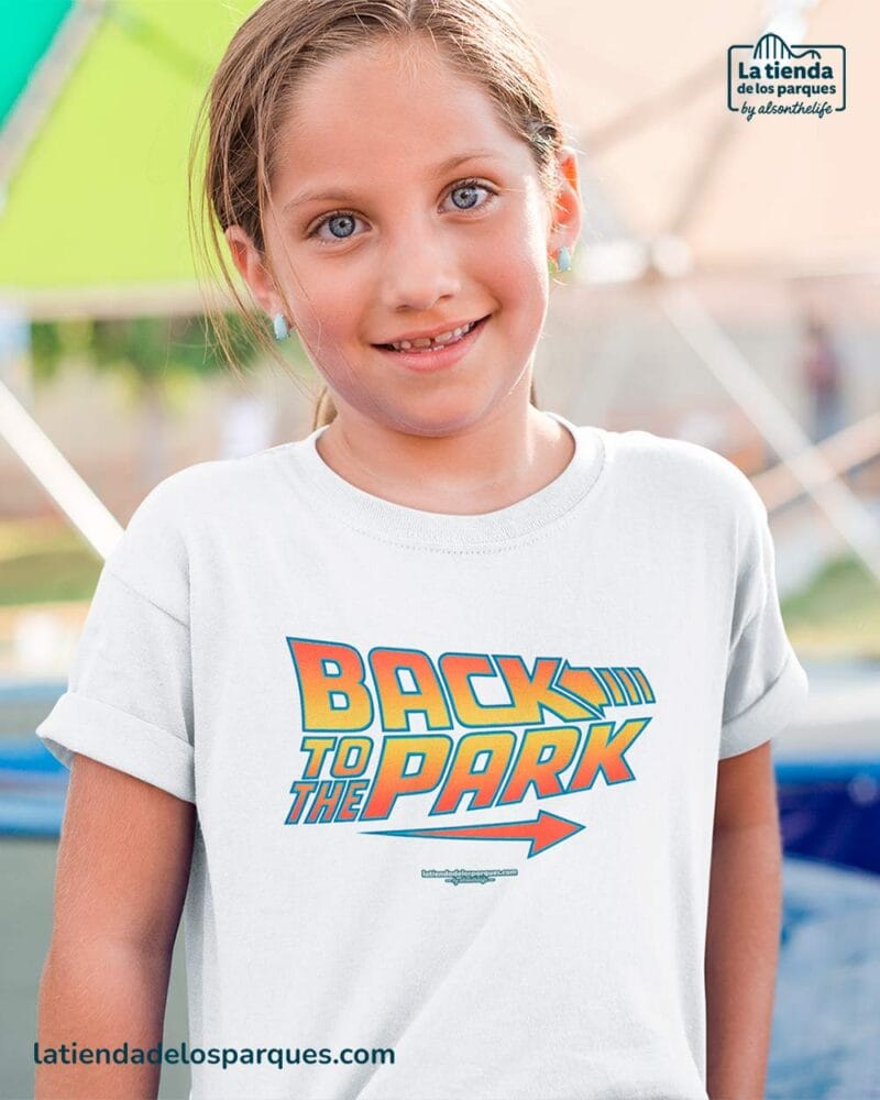camiseta para niño back to the park blanca
