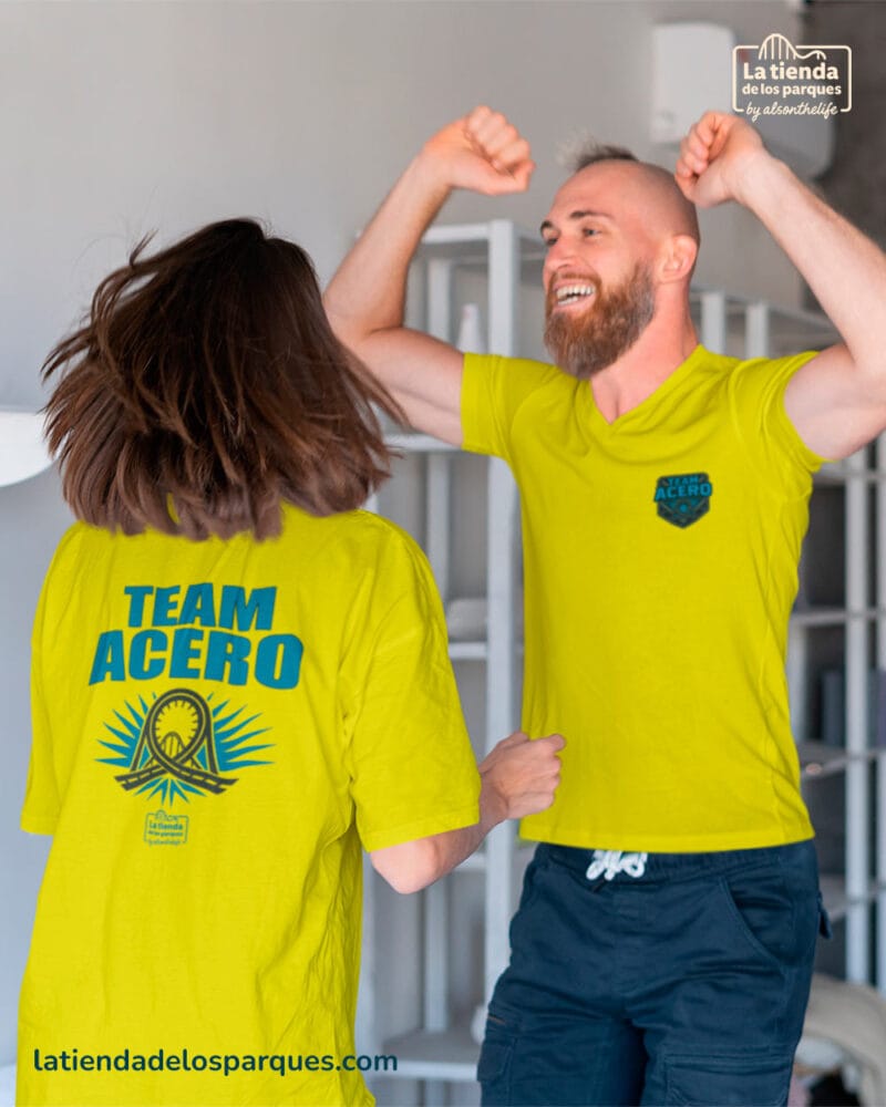 camiseta team acero amarilla