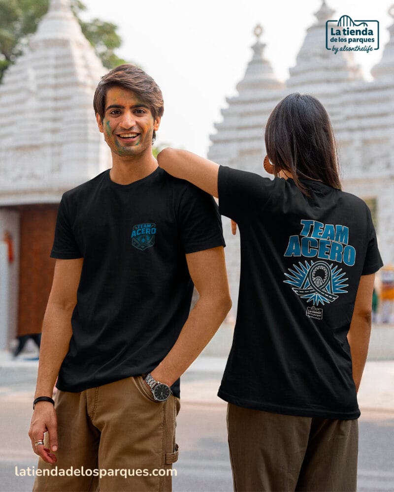 camiseta team acero negra