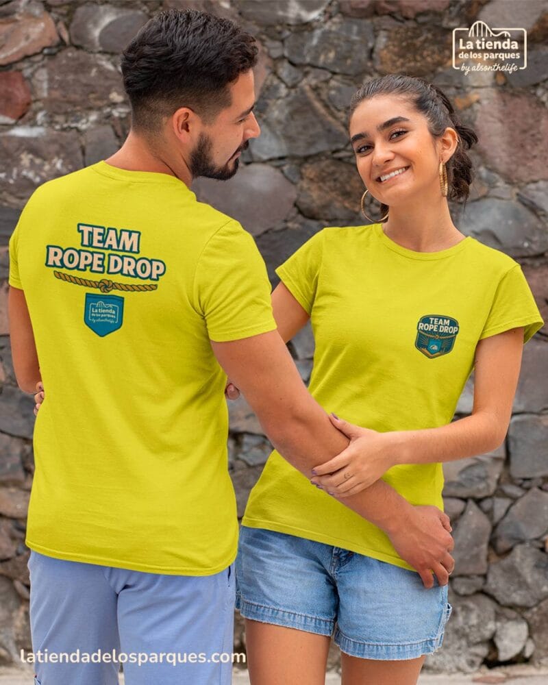 camiseta team rope drop amarilla