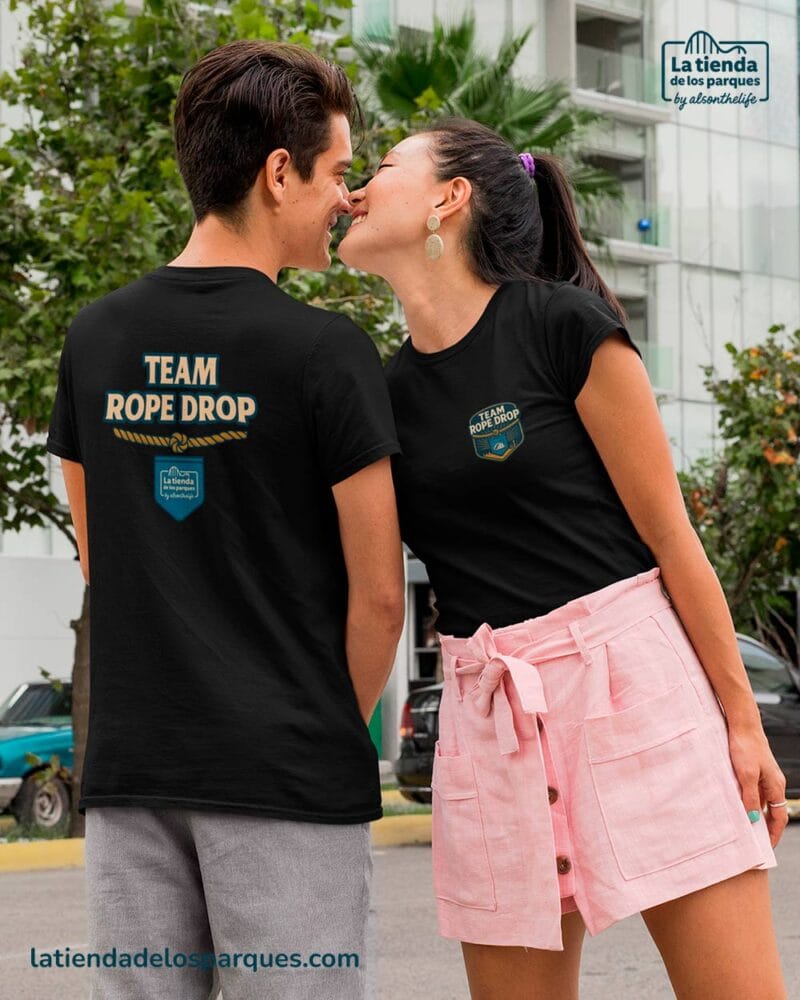 camiseta team rope drop negra