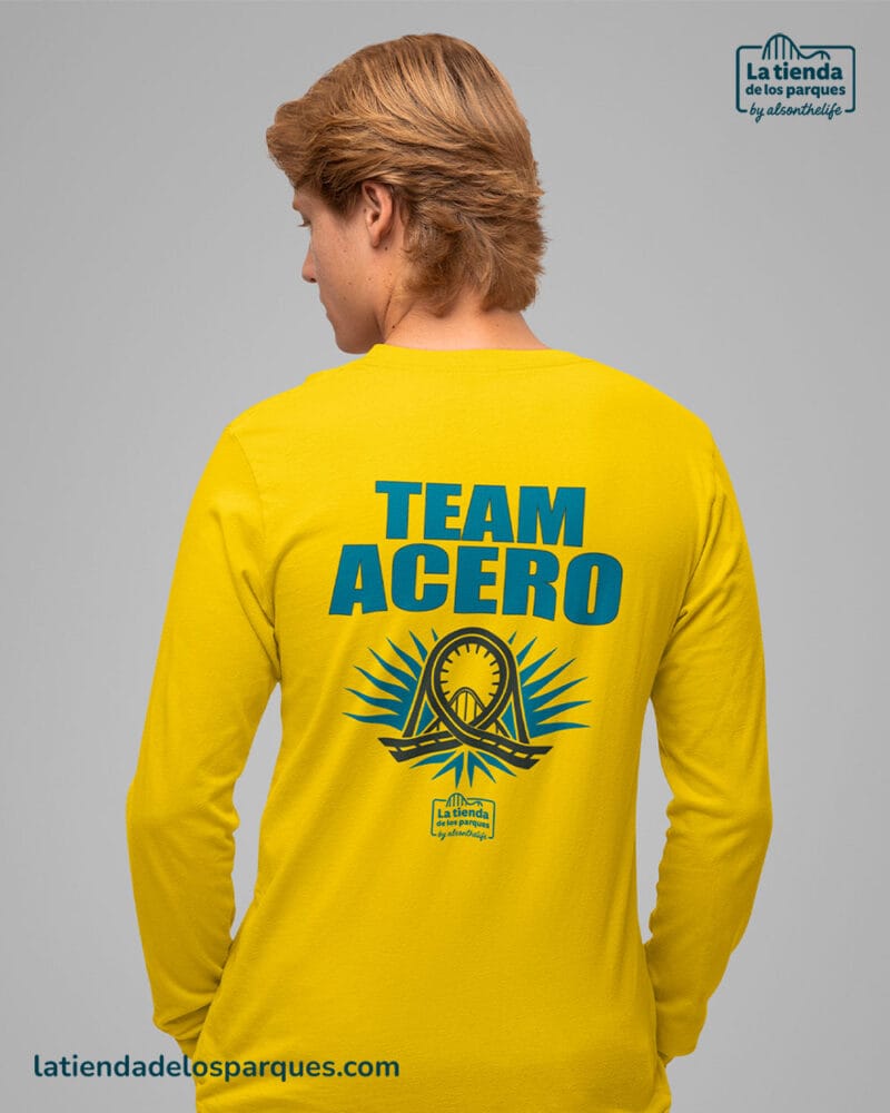 camiseta tean acero amarillo
