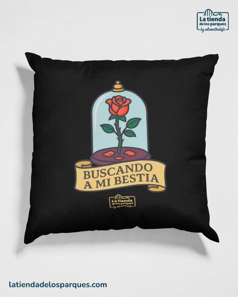 cojin buscando a mi bestia negro