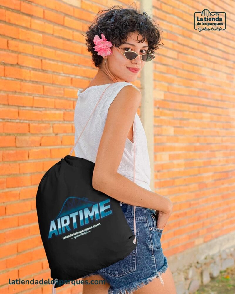 mochila de saco airtime negra