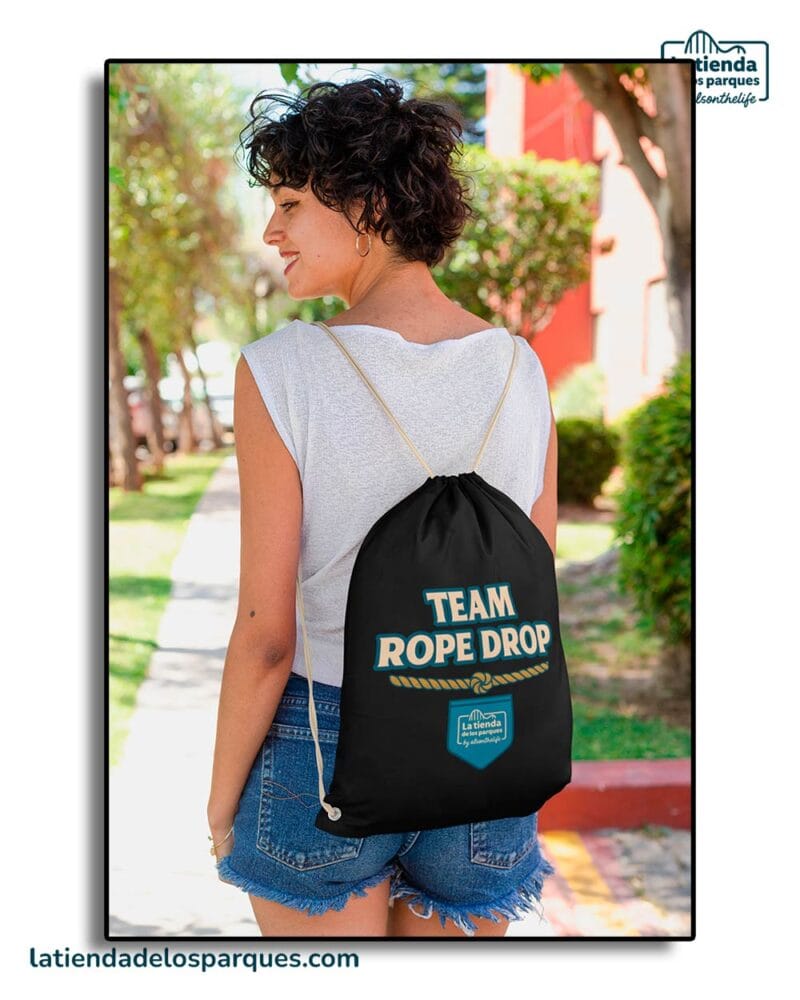 mochila de saco team rope drop negra