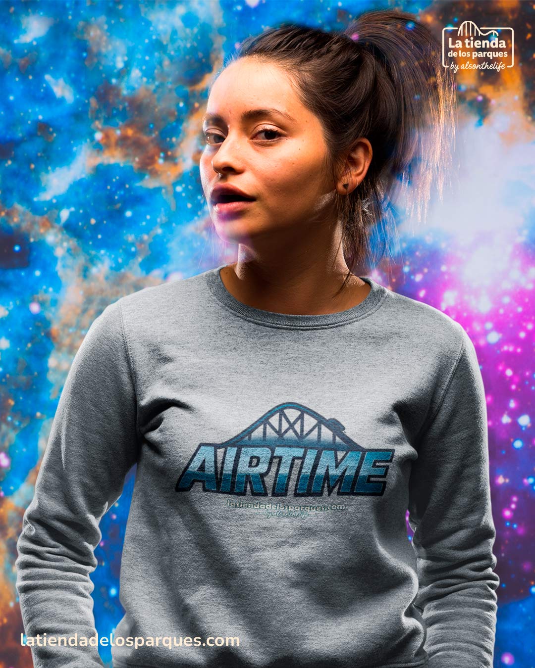 sudadera airtime sin gorro gris vigoré