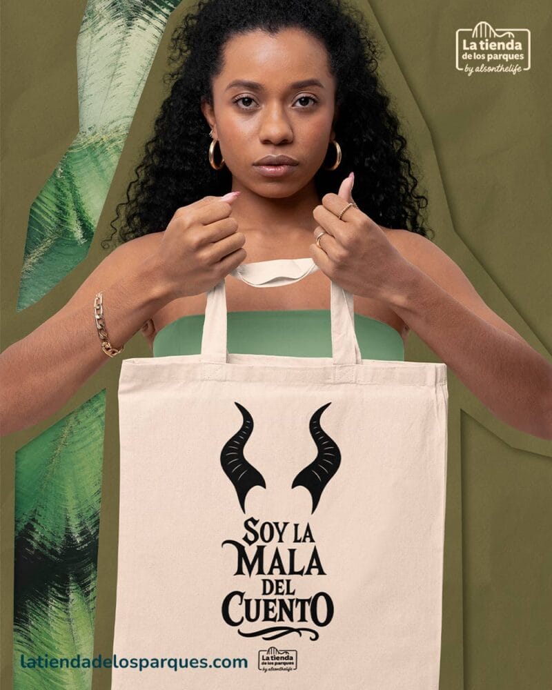 tote bag soy la mala del cuento blanco