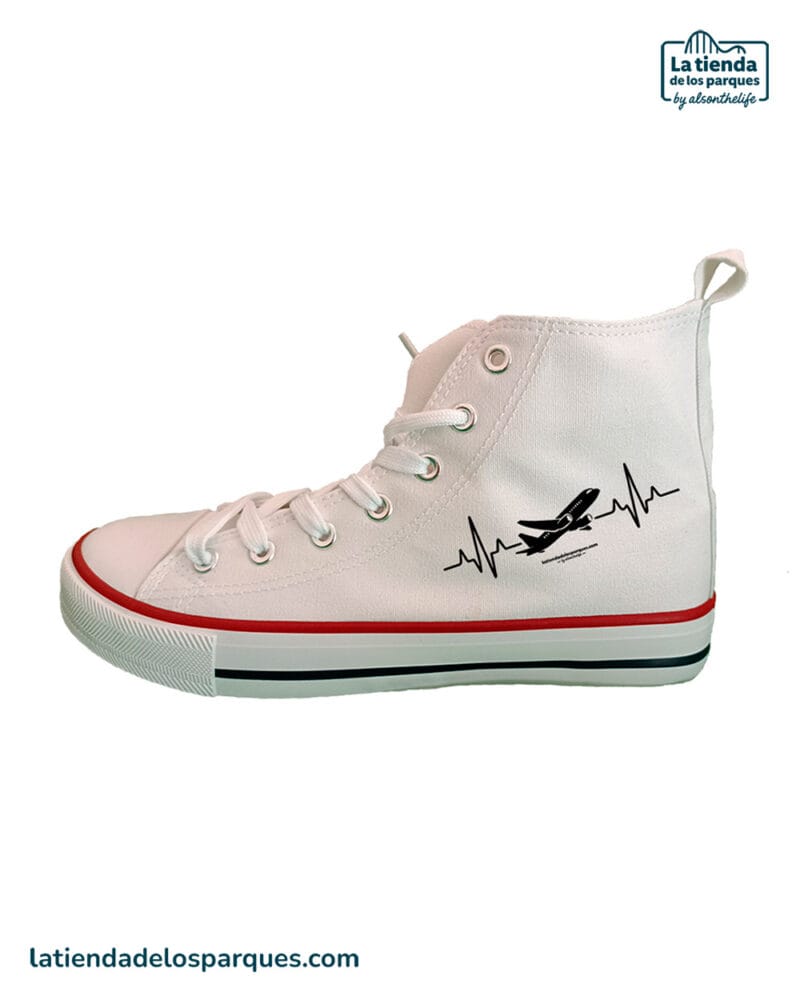 zapatilla latidos viajeros blanca