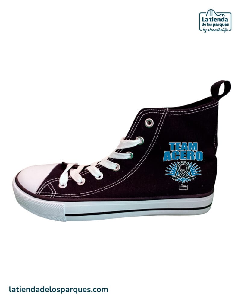 zapatillas team acero negras