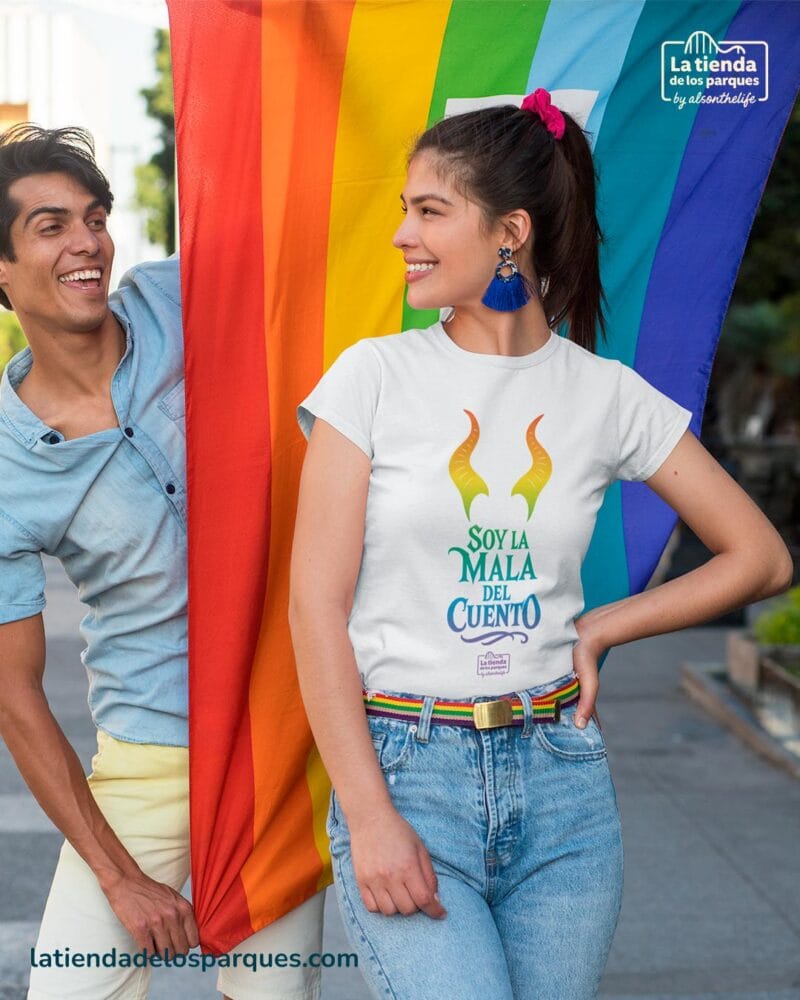 Camiseta Pride soy La mala del cuento blanca