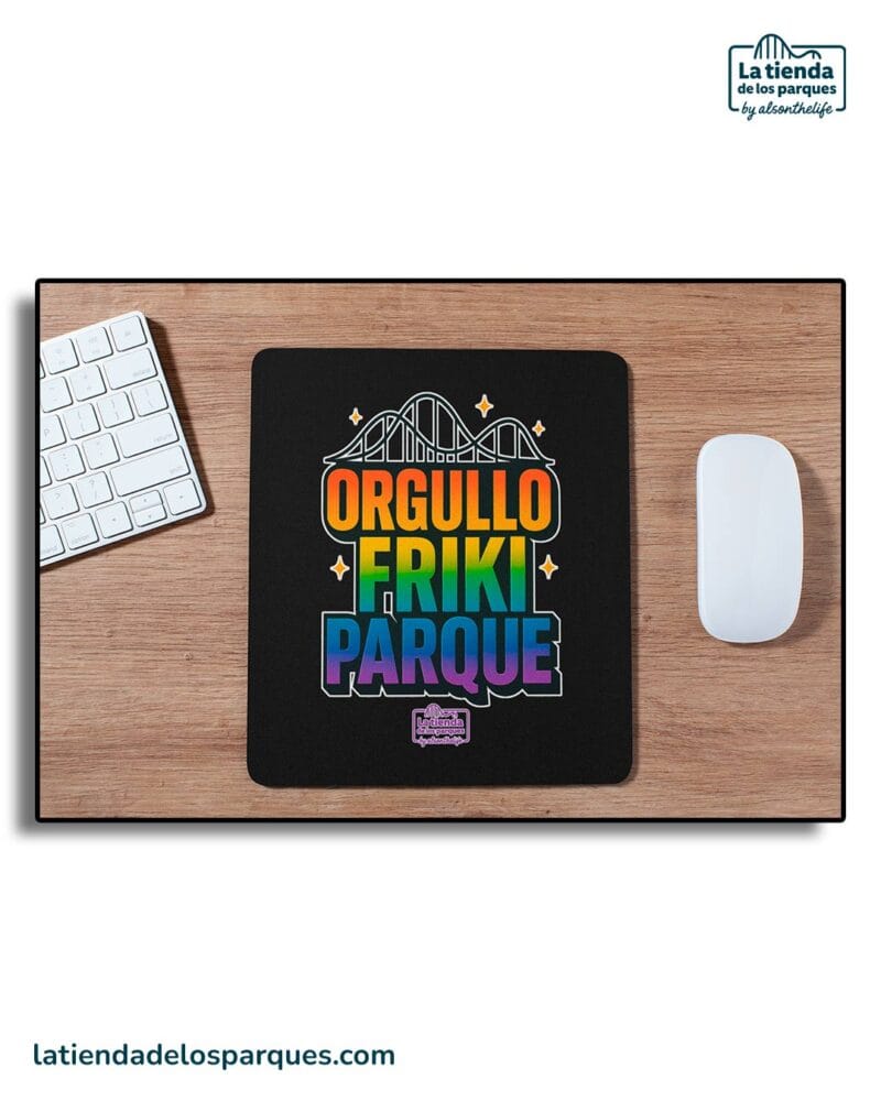 alfombrilla de raton orgullo friki parque negra