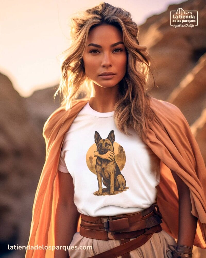 camiseta fallout el último fiel blanca