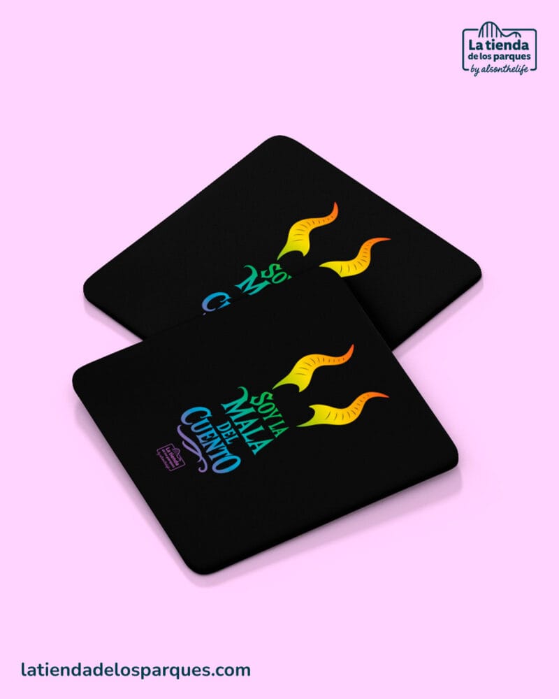 conjunto de posavasos pride soy la mala del cuento