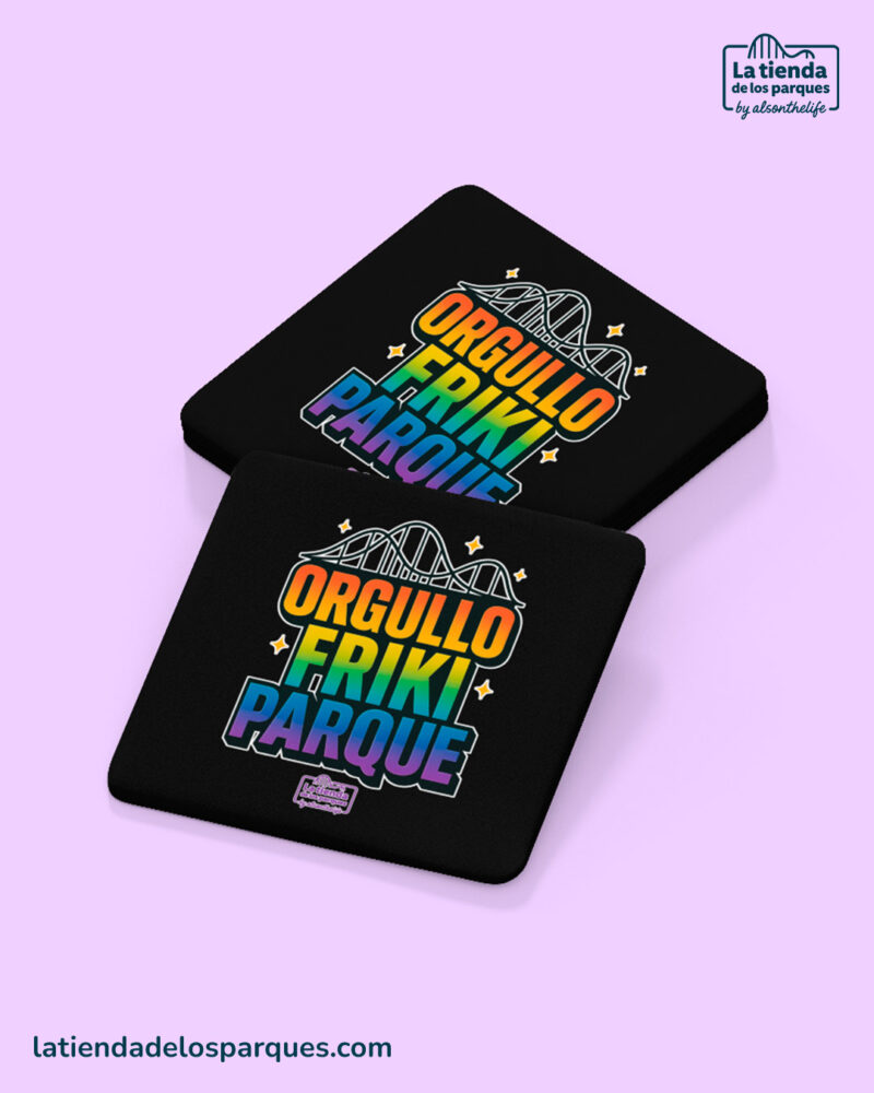 conjunto posavasos orgullo friki parque