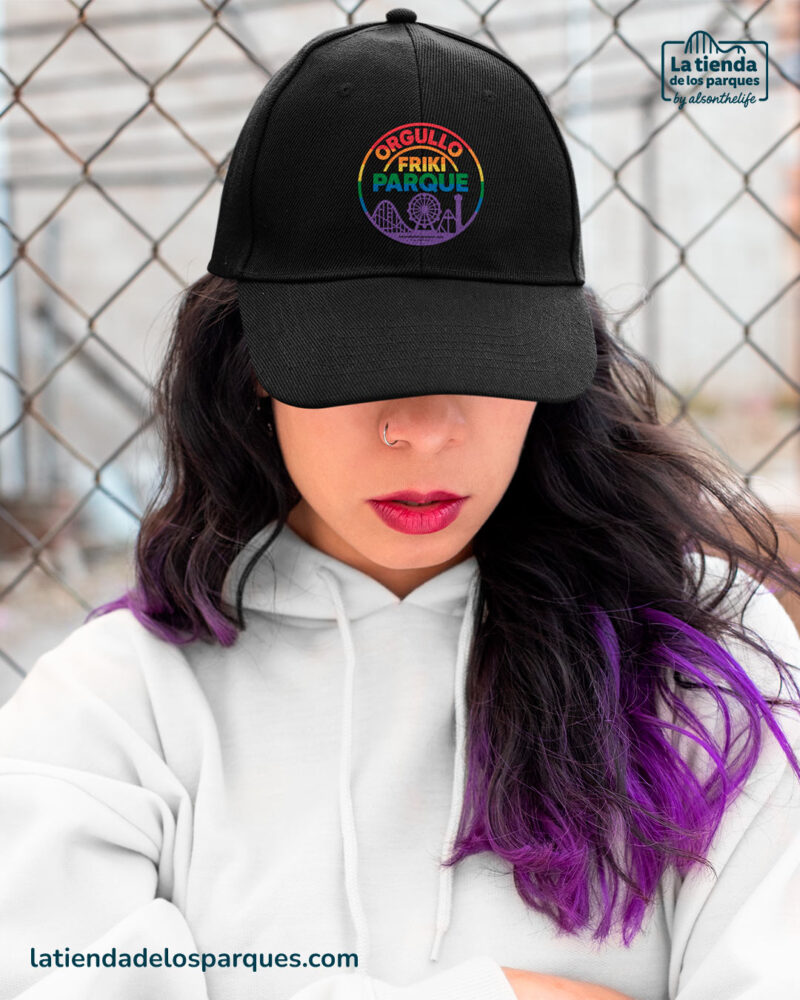 gorra sello orgullo friki parque