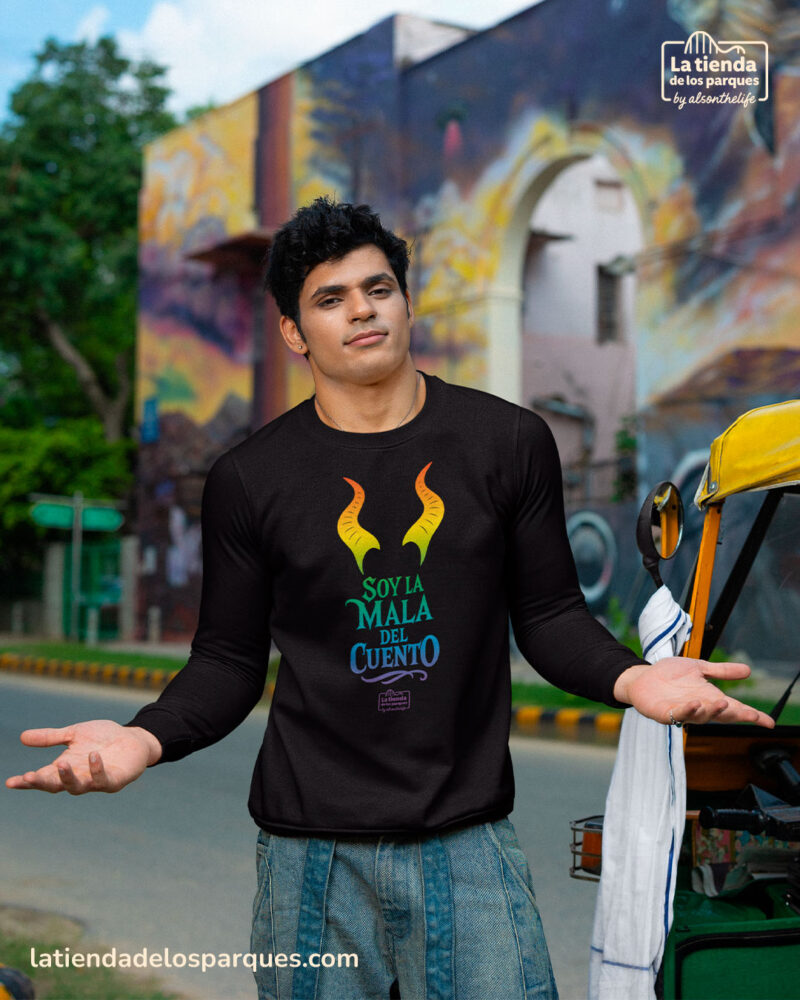 sudadera pride soy la mala del cuento sin gorro negro