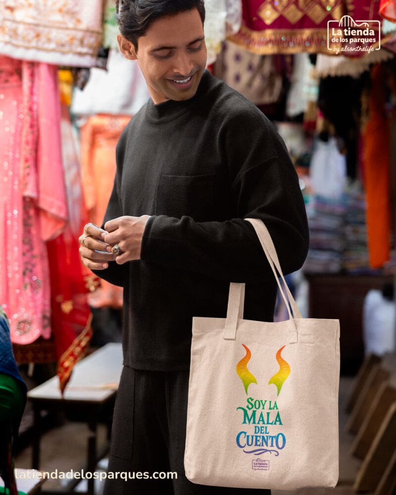 tote bag pride soy la mala del cuento beige