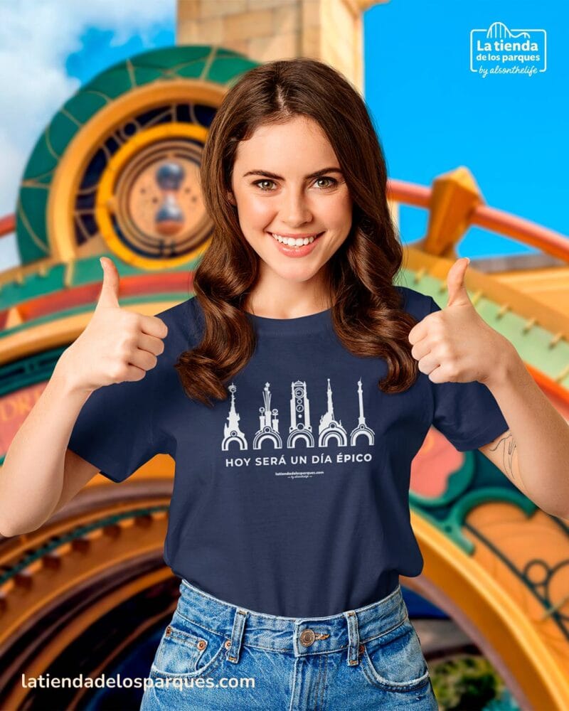 Camiseta Hoy será un día épico azul marina