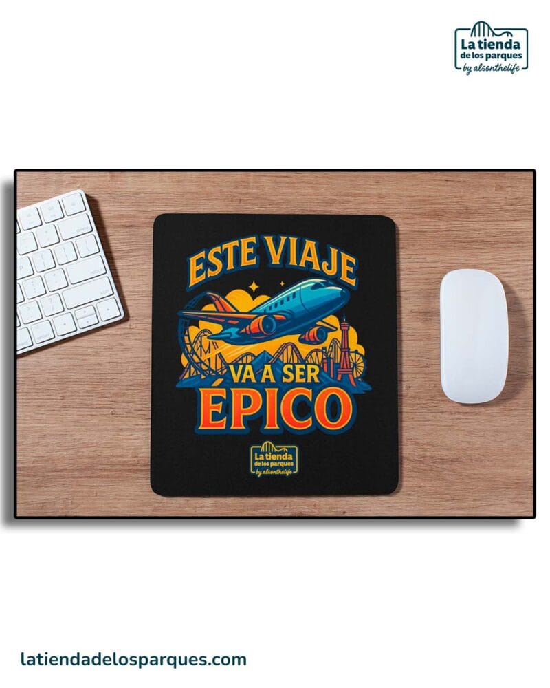 alfombrilla de ratón este viaje va a ser épico negra