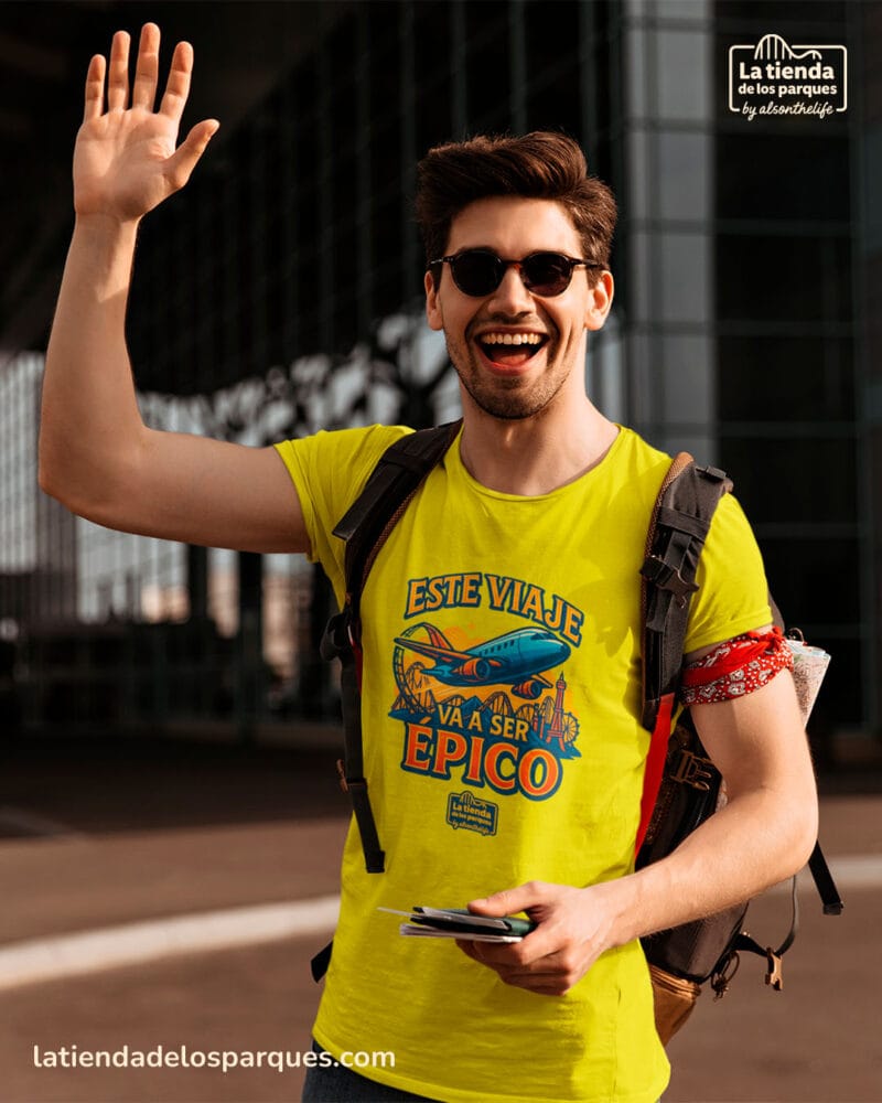 camiseta Este viaje va a ser épico amarilla