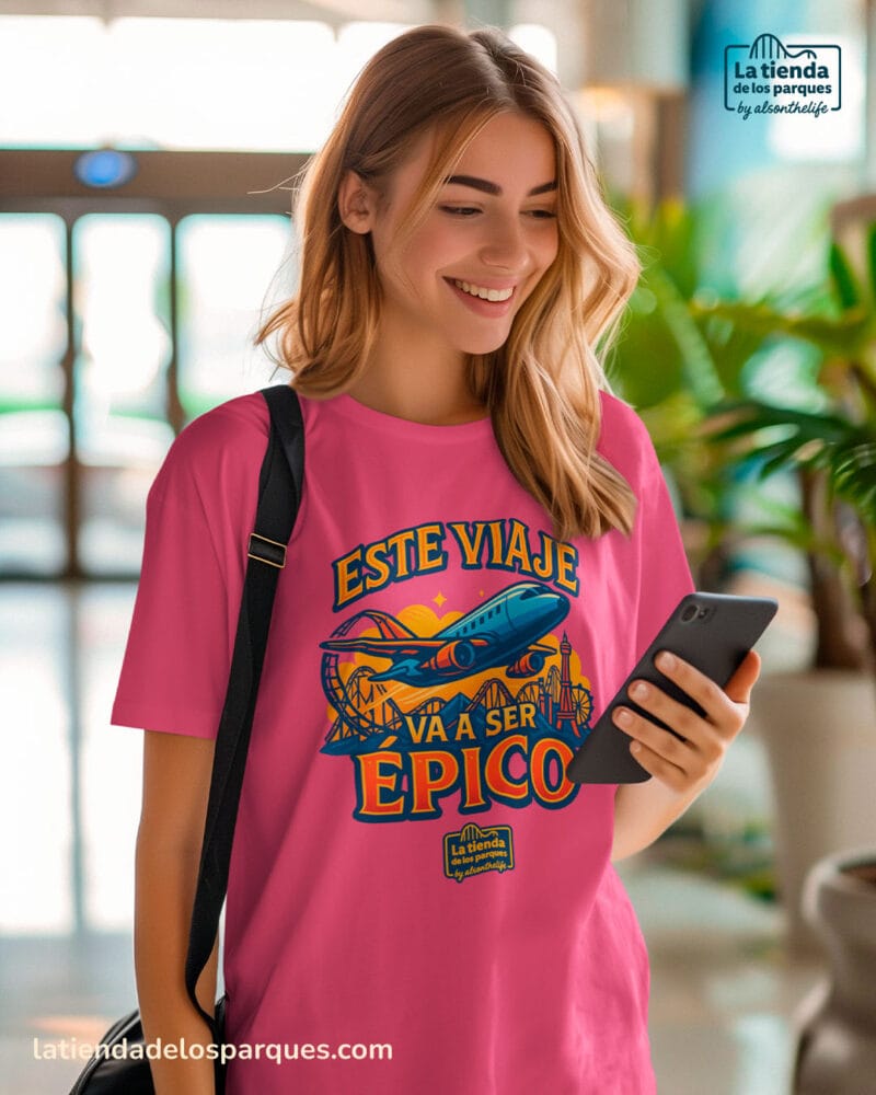 camiseta Este viaje va a ser épico magenta